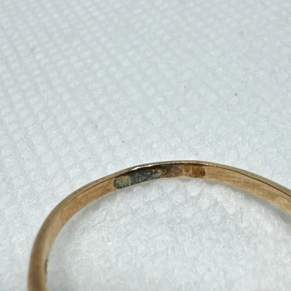 Vintage 10K Yellow Gold Opal Ring Size 6.25 Cocktail Heirloom Elegant Antique - Picture 9 of 14